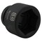 Dynamic 1" Drive Standard Socket, Black Phosphate, Tools 50MM X 1" Drive, 6 Point Standard Length D025050 - alternate 5